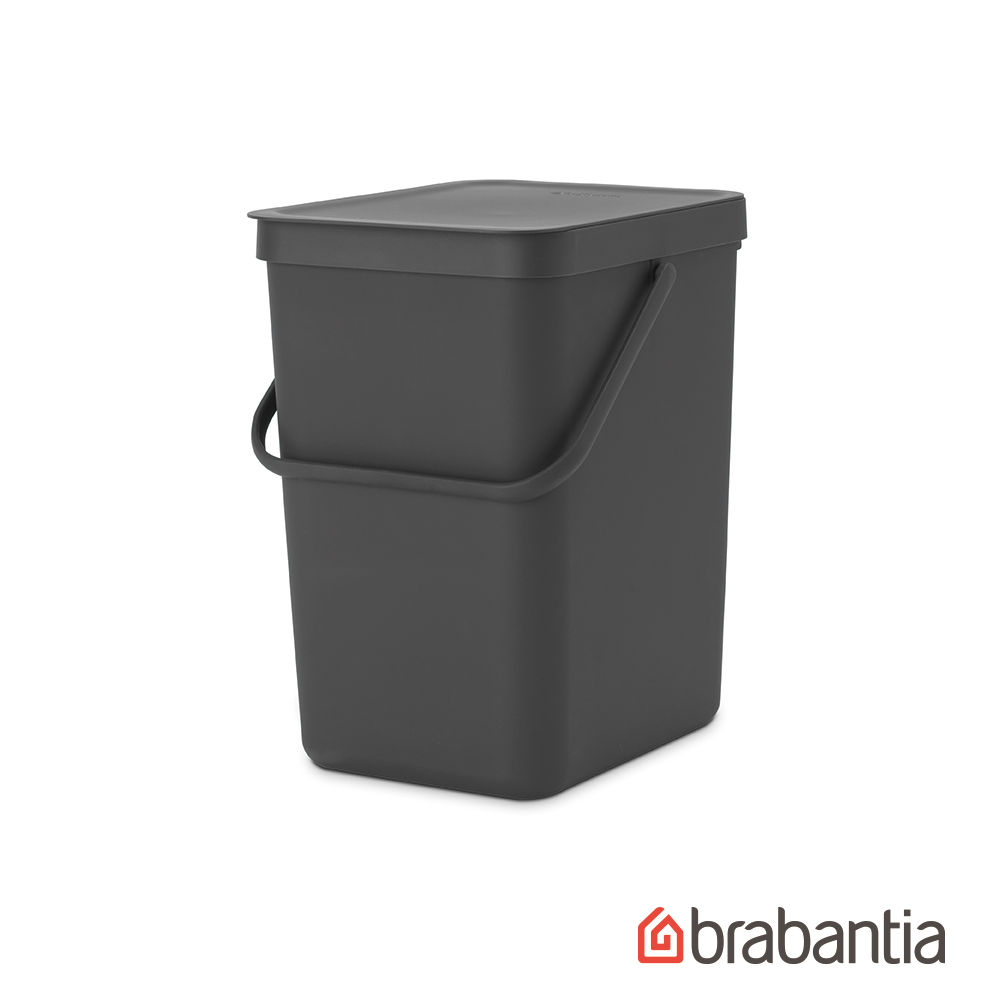 【荷蘭Brabantia】多功能置物桶25L-灰黑✿70F001